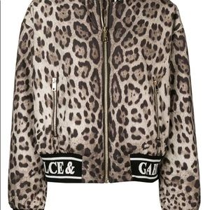 Dolce & Gabbana Leopard Bomber Jacket